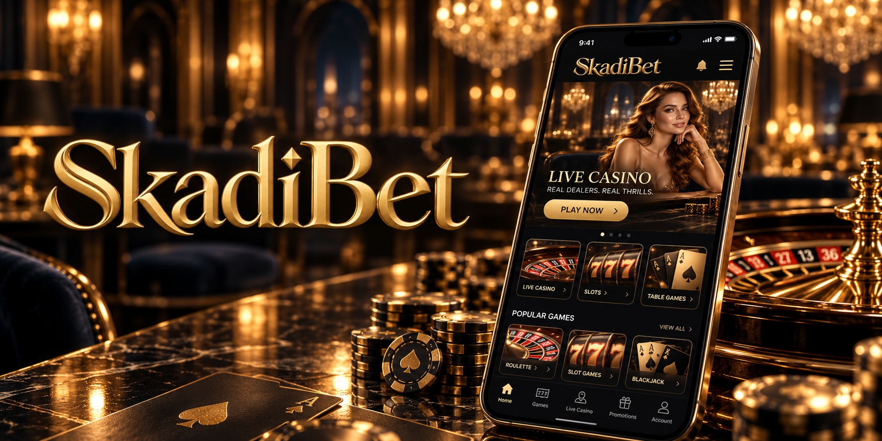 SkadiBet Casino App-schermafbeelding